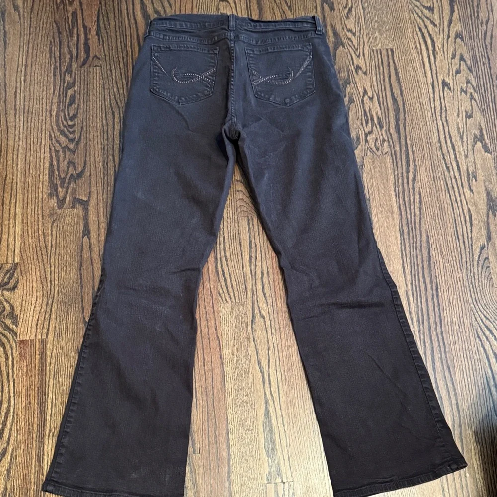 NYDJ Women's Dark Brown Flare Jeans - Picture 5 of 8